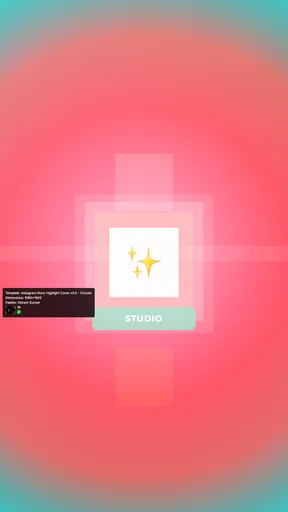 Instagram Story Highlight Cover v4.0 - Circular canvas template preview